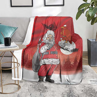 Albania Santa Christmas Blanket Christmas Albanian Eagle Flag Style - Wonder Print Shop