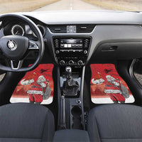 Albania Santa Christmas Car Mats Christmas Albanian Eagle Flag Style - Wonder Print Shop
