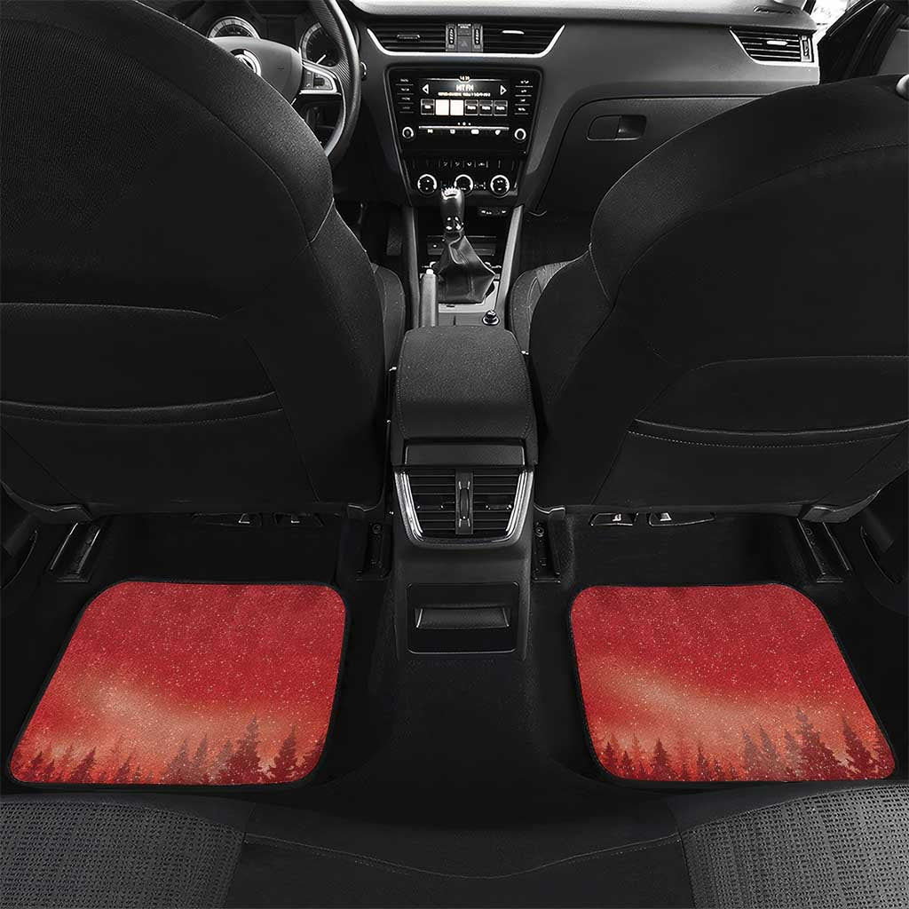 Albania Santa Christmas Car Mats Christmas Albanian Eagle Flag Style - Wonder Print Shop