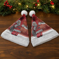 Albania Santa Christmas Santa Hat Christmas Albanian Eagle Flag Style - Wonder Print Shop