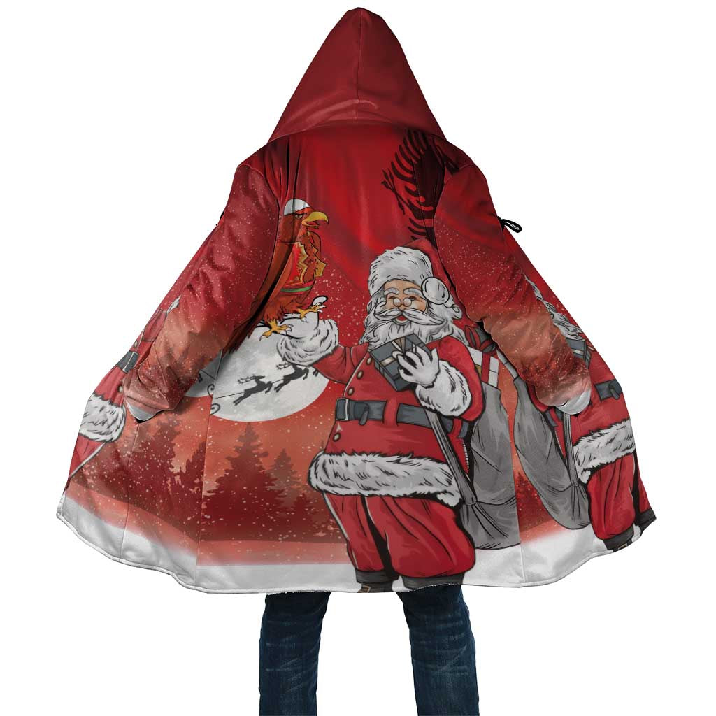 Albania Santa Christmas Cloak Christmas Albanian Eagle Flag Style - Wonder Print Shop