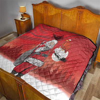 Albania Santa Christmas Quilt Christmas Albanian Eagle Flag Style - Wonder Print Shop