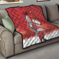 Albania Santa Christmas Quilt Christmas Albanian Eagle Flag Style - Wonder Print Shop