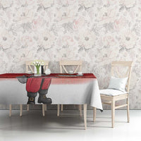 Albania Santa Christmas Tablecloth Christmas Albanian Eagle Flag Style - Wonder Print Shop