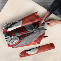 Albania Santa Christmas Umbrella Christmas Albanian Eagle Flag Style - Wonder Print Shop