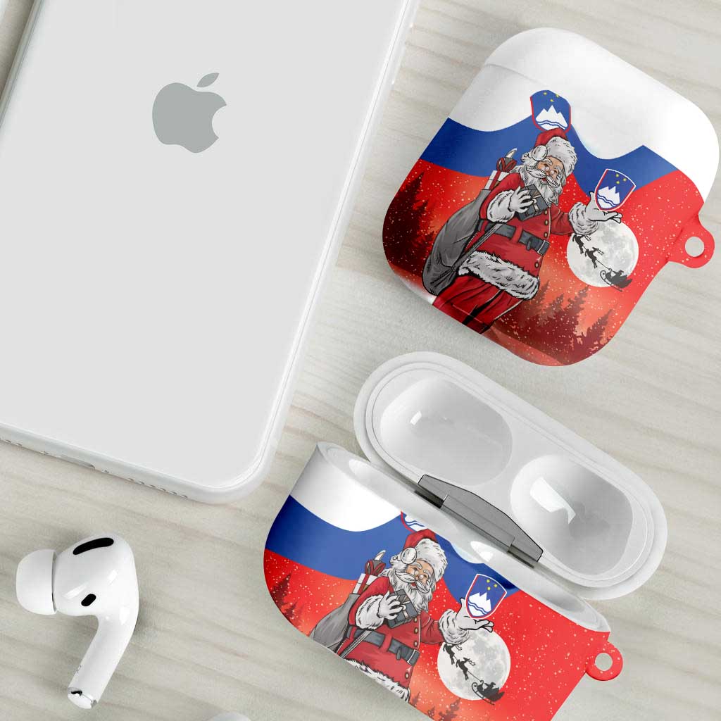 Slovenia Santa Christmas AirPods Case Slovenija Vesel Bozic Flag Style - Wonder Print Shop