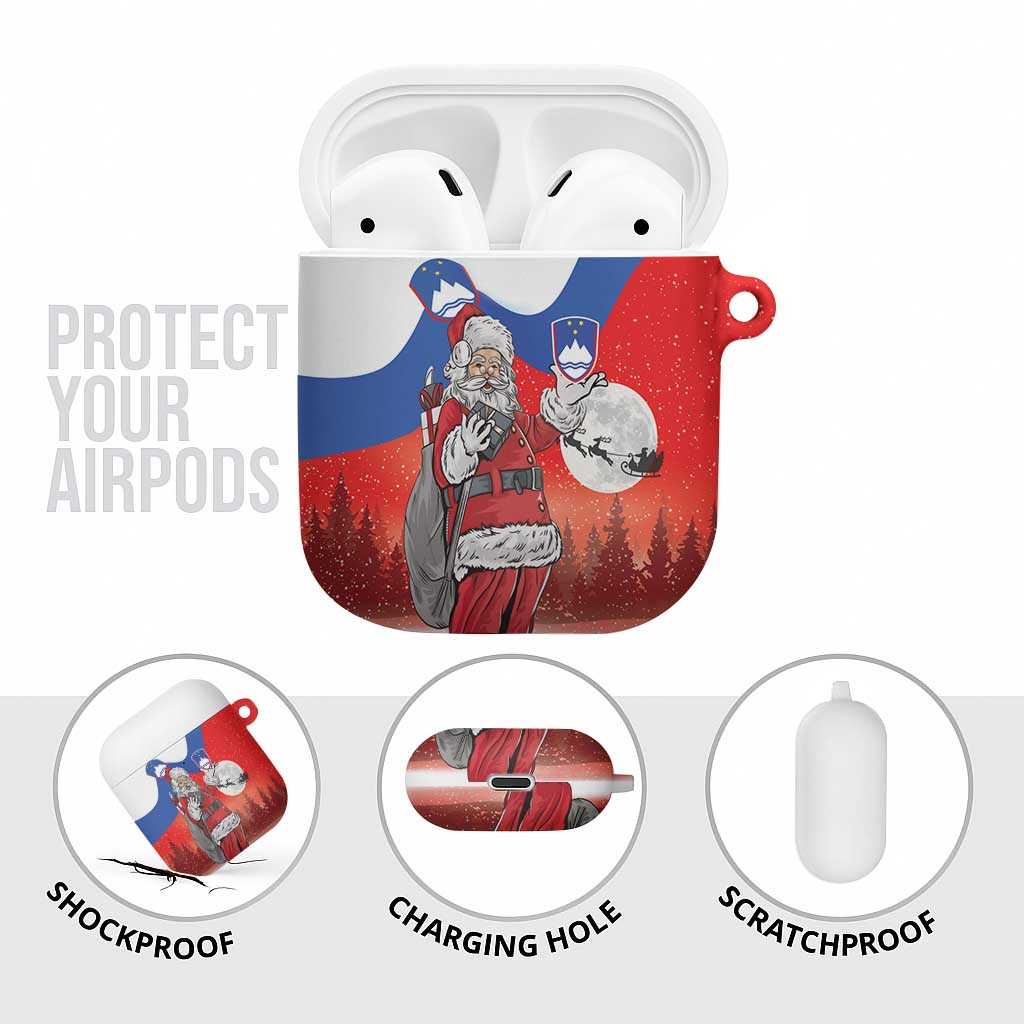 Slovenia Santa Christmas AirPods Case Slovenija Vesel Bozic Flag Style - Wonder Print Shop