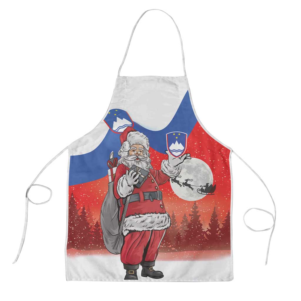 Slovenia Santa Christmas Apron Slovenija Vesel Bozic Flag Style - Wonder Print Shop