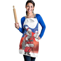 Slovenia Santa Christmas Apron Slovenija Vesel Bozic Flag Style - Wonder Print Shop