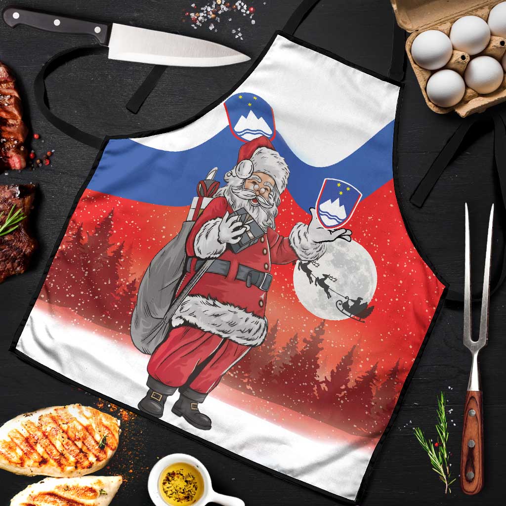 Slovenia Santa Christmas Apron Slovenija Vesel Bozic Flag Style - Wonder Print Shop