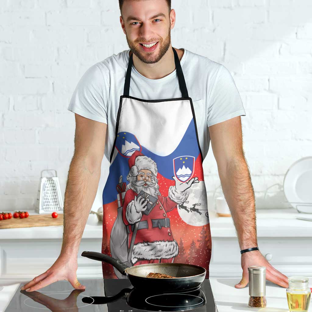 Slovenia Santa Christmas Apron Slovenija Vesel Bozic Flag Style - Wonder Print Shop