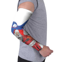 Slovenia Santa Christmas Arm Sleeves Slovenija Vesel Bozic Flag Style - Wonder Print Shop