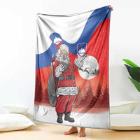Slovenia Santa Christmas Blanket Slovenija Vesel Bozic Flag Style - Wonder Print Shop