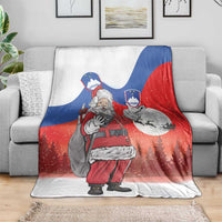 Slovenia Santa Christmas Blanket Slovenija Vesel Bozic Flag Style - Wonder Print Shop