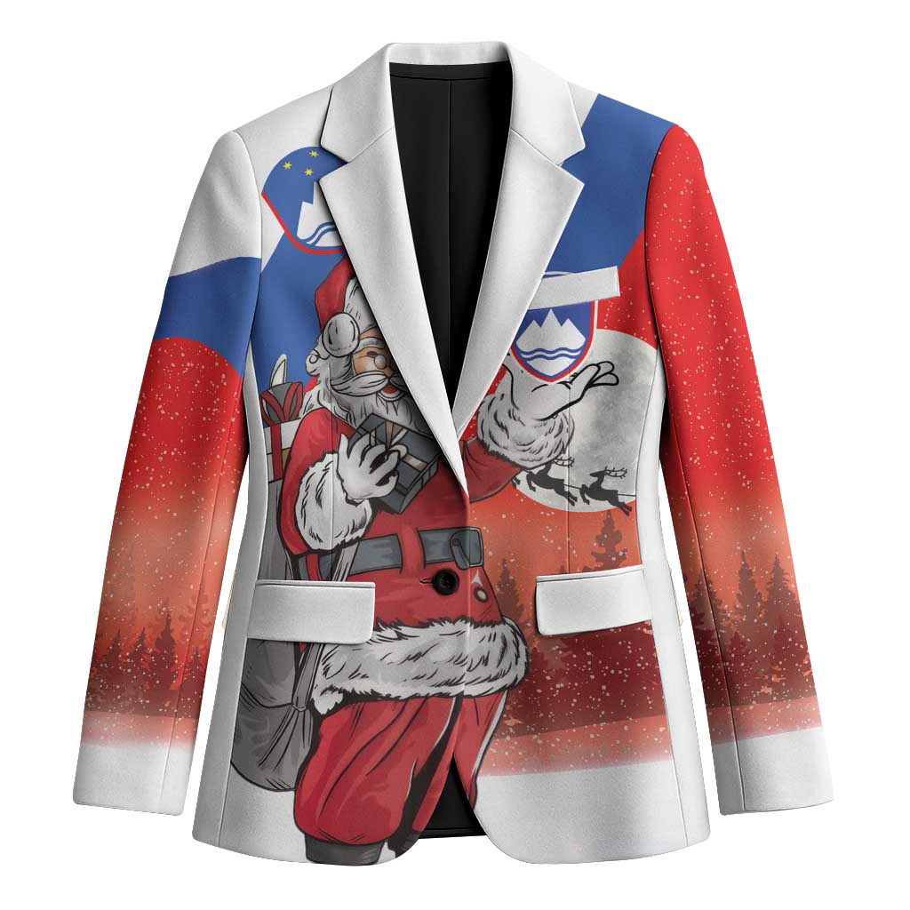 Slovenia Santa Christmas Blazer Slovenija Vesel Bozic Flag Style - Wonder Print Shop