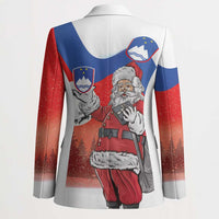 Slovenia Santa Christmas Blazer Slovenija Vesel Bozic Flag Style - Wonder Print Shop