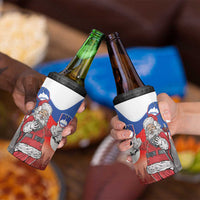 Slovenia Santa Christmas 4 in 1 Can Cooler Tumbler Slovenija Vesel Bozic Flag Style - Wonder Print Shop