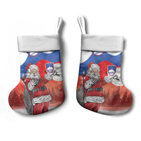 Slovenia Santa Christmas Stocking Slovenija Vesel Bozic Flag Style - Wonder Print Shop