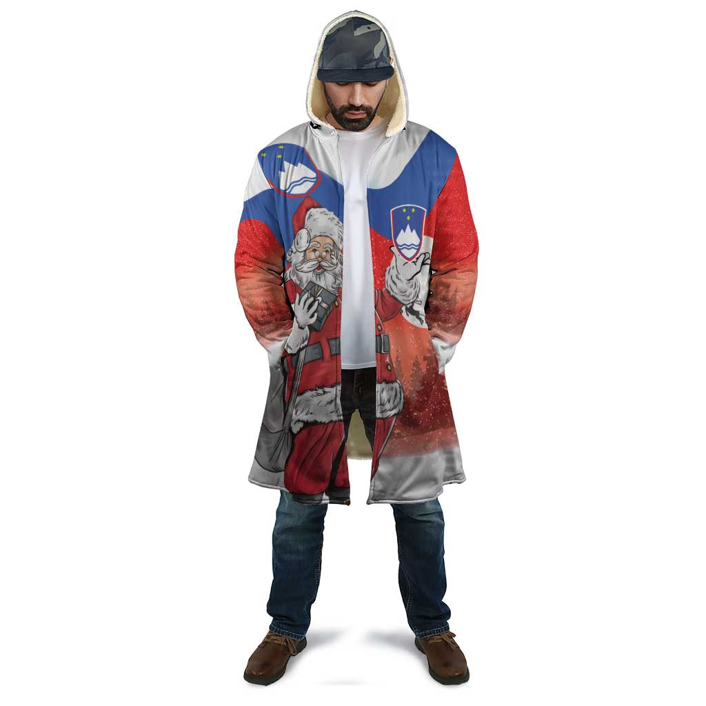 Slovenia Santa Christmas Cloak Slovenija Vesel Bozic Flag Style - Wonder Print Shop
