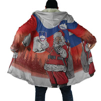 Slovenia Santa Christmas Cloak Slovenija Vesel Bozic Flag Style - Wonder Print Shop