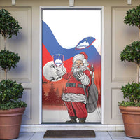 Slovenia Santa Christmas Door Cover Slovenija Vesel Bozic Flag Style - Wonder Print Shop