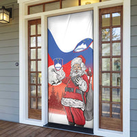 Slovenia Santa Christmas Door Cover Slovenija Vesel Bozic Flag Style - Wonder Print Shop