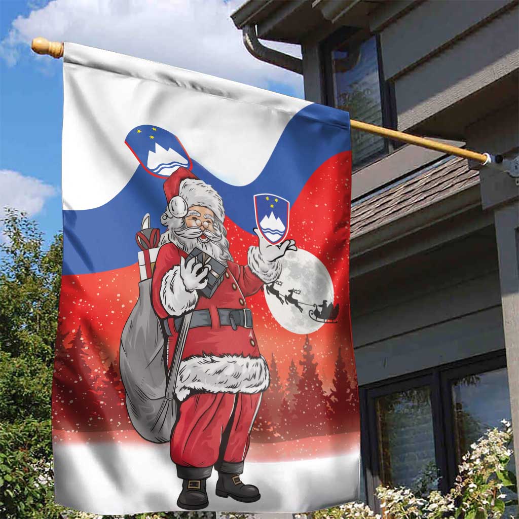 Slovenia Santa Christmas Garden Flag Slovenija Vesel Bozic Flag Style - Wonder Print Shop