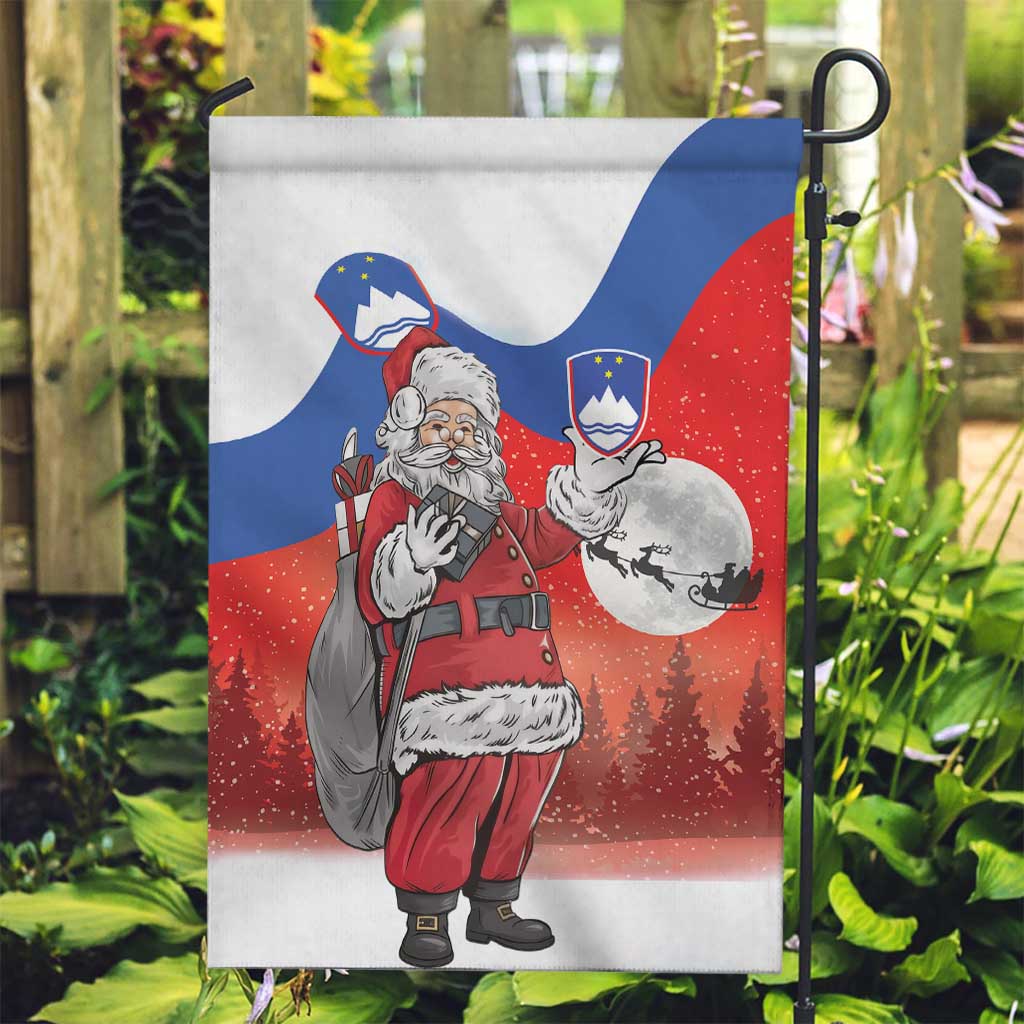 Slovenia Santa Christmas Garden Flag Slovenija Vesel Bozic Flag Style - Wonder Print Shop