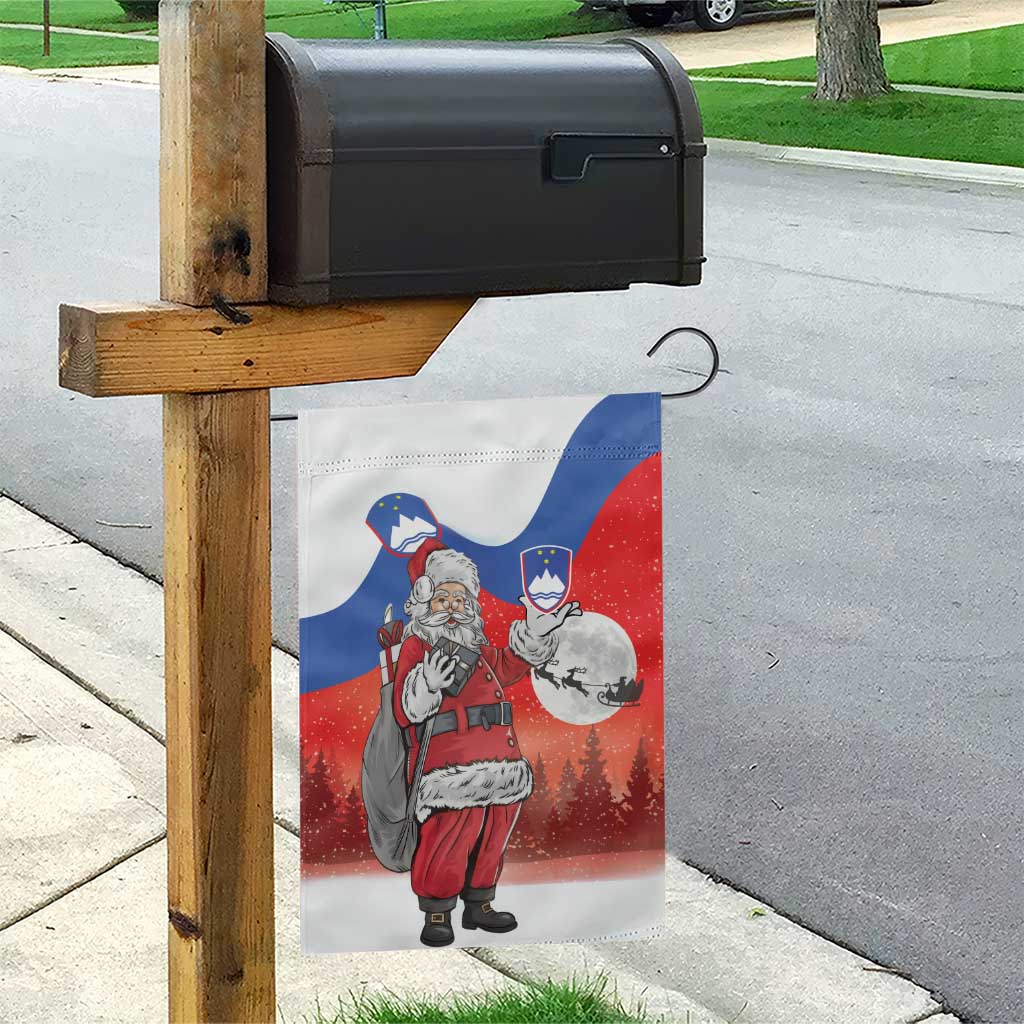 Slovenia Santa Christmas Garden Flag Slovenija Vesel Bozic Flag Style - Wonder Print Shop