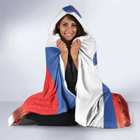 Slovenia Santa Christmas Hooded Blanket Slovenija Vesel Bozic Flag Style - Wonder Print Shop