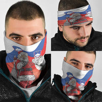 Slovenia Santa Christmas Neck Gaiter Slovenija Vesel Bozic Flag Style - Wonder Print Shop