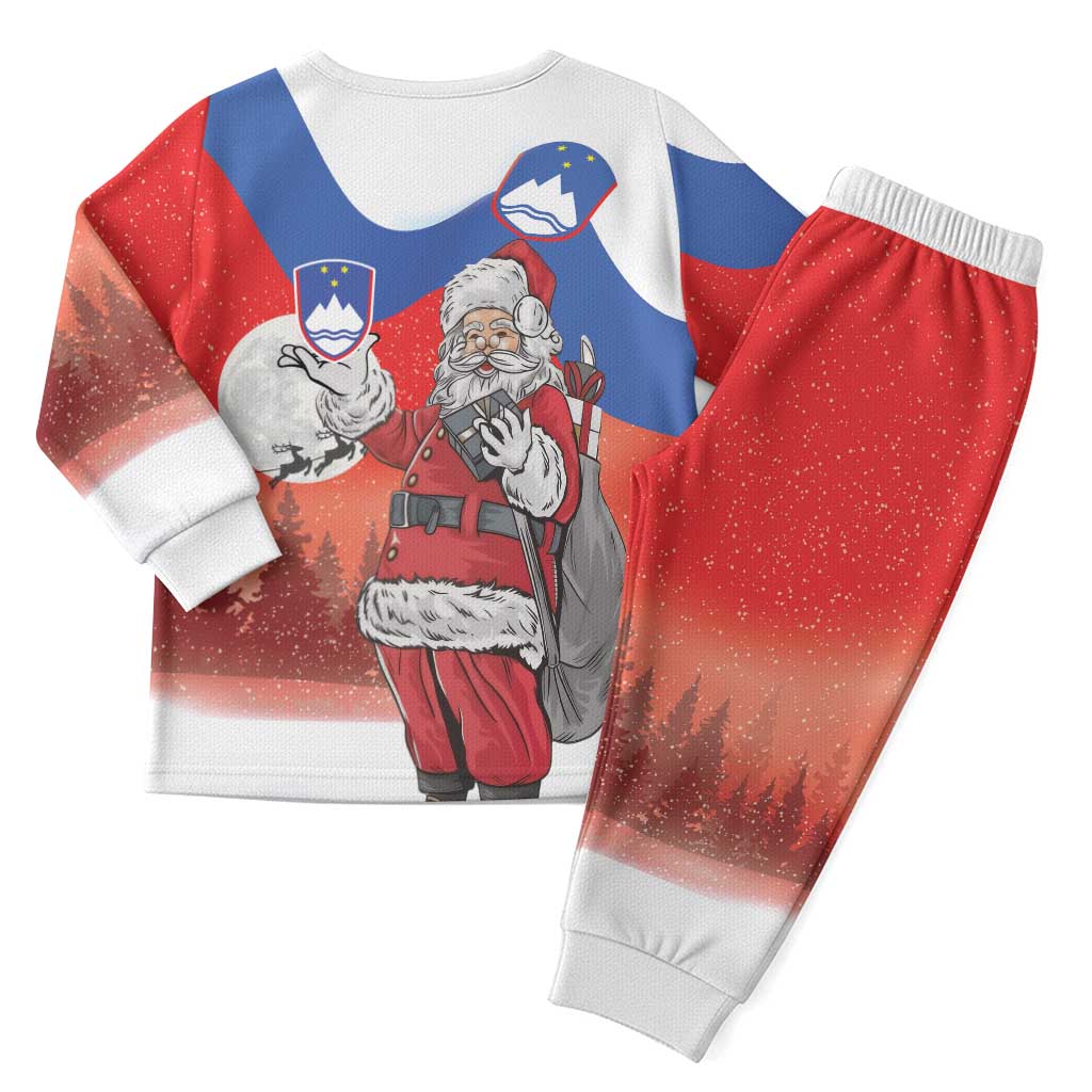 Slovenia Santa Christmas Pajama Set Slovenija Vesel Bozic Flag Style - Wonder Print Shop