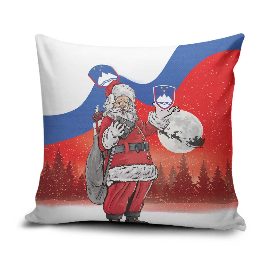 Slovenia Santa Christmas Pillow Cover Slovenija Vesel Bozic Flag Style - Wonder Print Shop