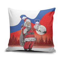 Slovenia Santa Christmas Pillow Cover Slovenija Vesel Bozic Flag Style - Wonder Print Shop