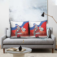 Slovenia Santa Christmas Pillow Cover Slovenija Vesel Bozic Flag Style - Wonder Print Shop