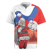 Slovenia Santa Christmas Rugby Jersey Slovenija Vesel Bozic Flag Style - Wonder Print Shop