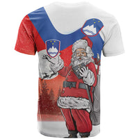 Slovenia Santa Christmas T Shirt Slovenija Vesel Bozic Flag Style - Wonder Print Shop