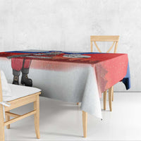 Slovenia Santa Christmas Tablecloth Slovenija Vesel Bozic Flag Style - Wonder Print Shop