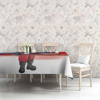 Slovenia Santa Christmas Tablecloth Slovenija Vesel Bozic Flag Style - Wonder Print Shop