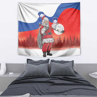 Slovenia Santa Christmas Tapestry Slovenija Vesel Bozic Flag Style - Wonder Print Shop
