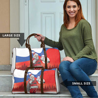 Slovenia Santa Christmas Travel Bag Slovenija Vesel Bozic Flag Style - Wonder Print Shop