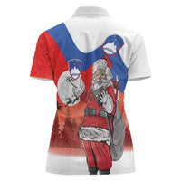 Slovenia Santa Christmas Women Polo Shirt Slovenija Vesel Bozic Flag Style - Wonder Print Shop