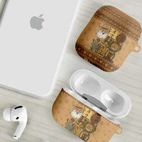 Western Cowboy Christmas AirPods Case Cowboy Santa Ho Ho Ho Retro - Wonder Print Shop