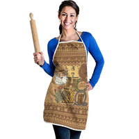Western Cowboy Christmas Apron Cowboy Santa Ho Ho Ho Retro - Wonder Print Shop