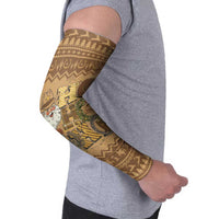 Western Cowboy Christmas Arm Sleeves Cowboy Santa Ho Ho Ho Retro - Wonder Print Shop