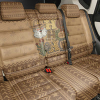 Western Cowboy Christmas Back Car Seat Cover Cowboy Santa Ho Ho Ho Retro - Wonder Print Shop
