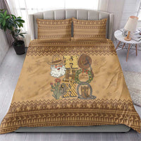 Western Cowboy Christmas Bedding Set Cowboy Santa Ho Ho Ho Retro - Wonder Print Shop