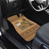 Western Cowboy Christmas Car Mats Cowboy Santa Ho Ho Ho Retro - Wonder Print Shop