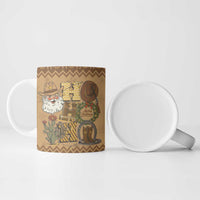 Western Cowboy Christmas Ceramic Mug Cowboy Santa Ho Ho Ho Retro - Wonder Print Shop