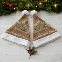 Western Cowboy Christmas Santa Hat Cowboy Santa Ho Ho Ho Retro - Wonder Print Shop